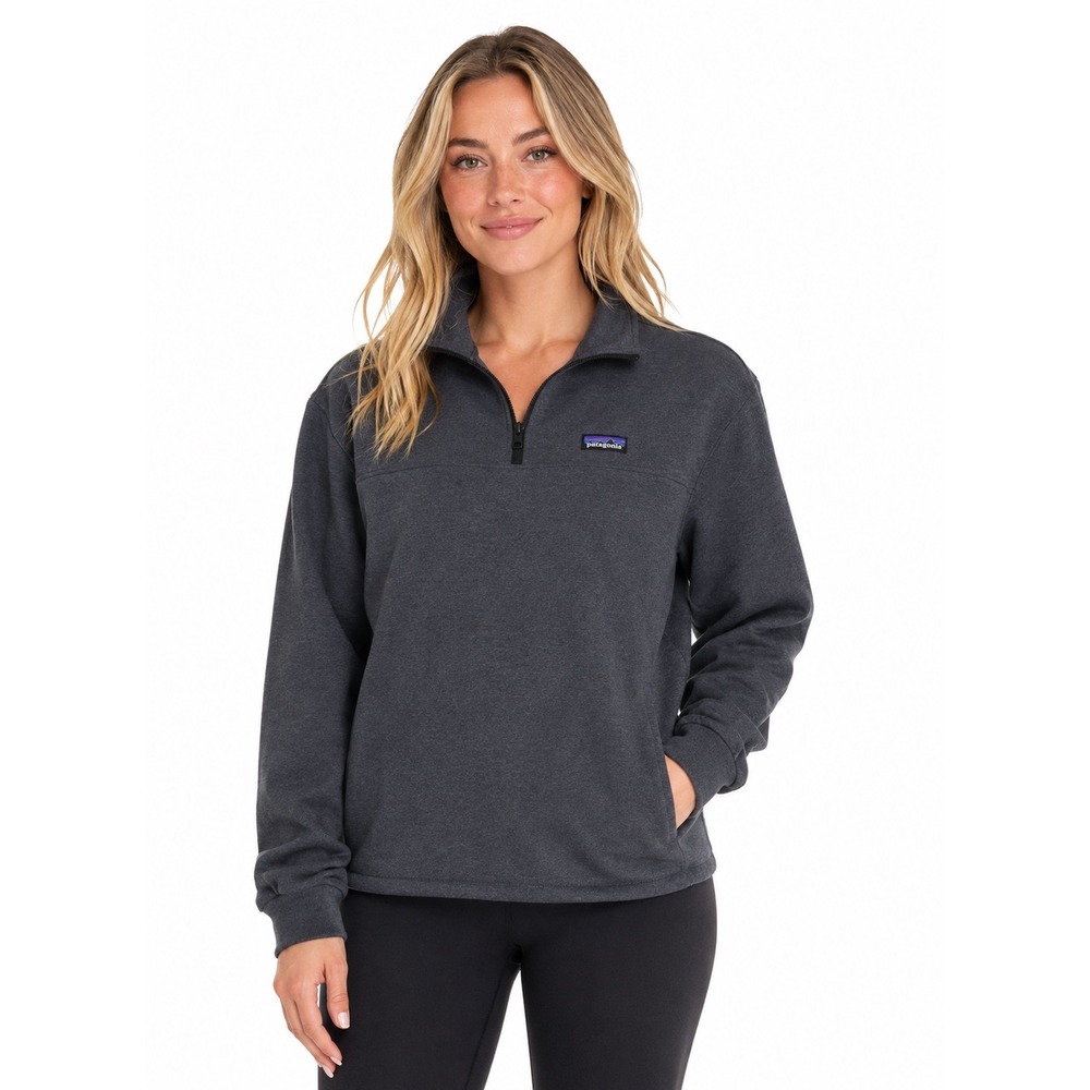Patagonia Women's Ahnya 1/4 Zip Pullover Ink Black Small NWT ($109 Retail)